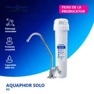 Filtru de apa potabila Aquaphor Solo K2, montare sub chiuveta, 1.5 l/min